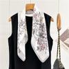100% Silk Scarf Women's Spring Summer Fashion Versatile 12 MM Silk Scarf 65cm Medium Square Scarf Shape Decorative Shawl