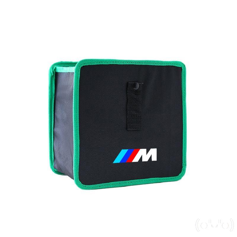 Car Multi-function Foldable Trash Can Sticker For BMW M E46 E90 E60 F30 G20 X1 X7 Z4 i3 i4 i5 i7 M2 M3 F10 Hanging Storage Bag npdf01