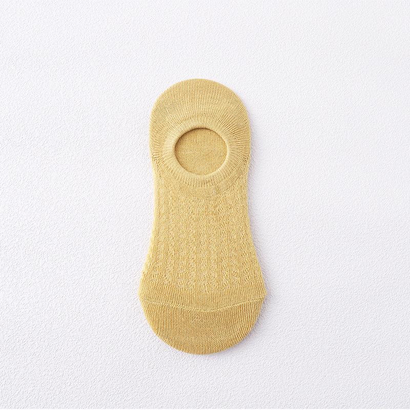 Женские носки-следки из сетки с низким вырезом и противоскользящей подошвой - Легкие носки-лодочки для весны/лета