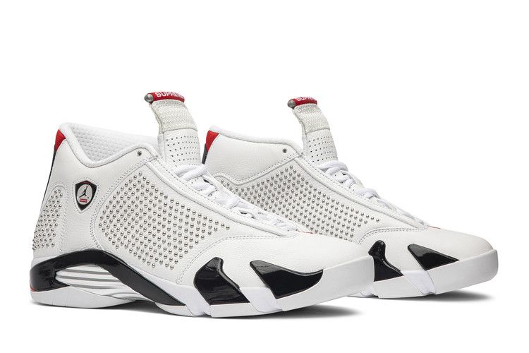 Мужские кроссовки Jordan 14 Retro Supreme White White/University Red