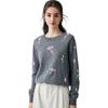 PALUOPO Women's Jacquard Cashmere Sweater