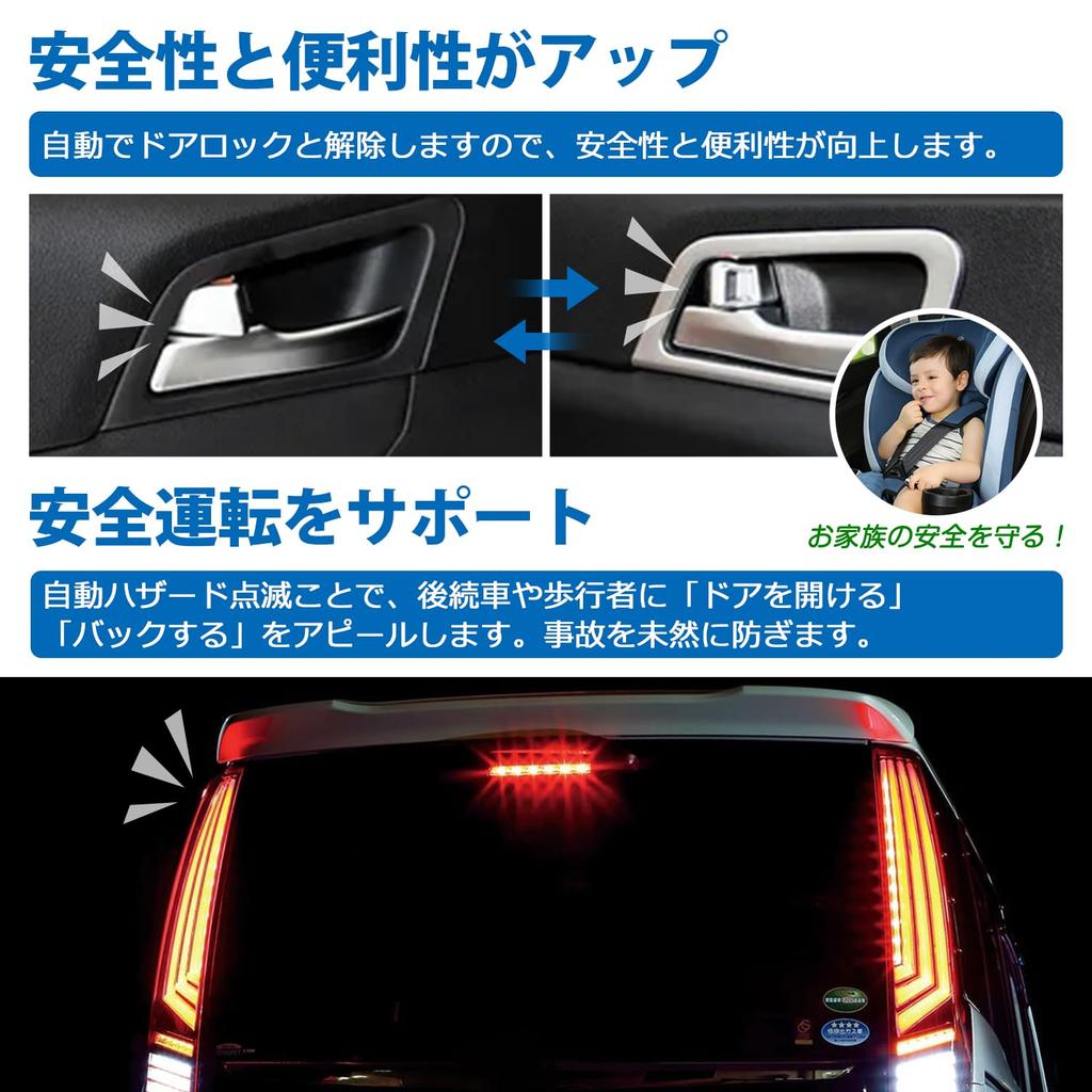 Автоматическая блокировка дверей по скорости SUNVIC Noah Voxy 90 серии, Toyota Sienta 10 серии