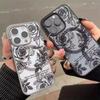 Прозрачный чехол для телефона с цветами черной розы Для iPhone 17 15 14 16 Plus 13 12 11 Pro Max 17 Air Для Magsafe Магнитный Беспроводной Чехол