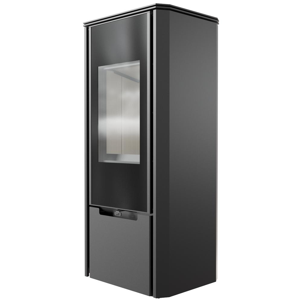 Wood burning steel stove KRATKI ENYO Ø 150 8 kW