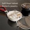 Transparent Portable Travel Organizer Trinkets Storage Storage Case Keychain  for Home