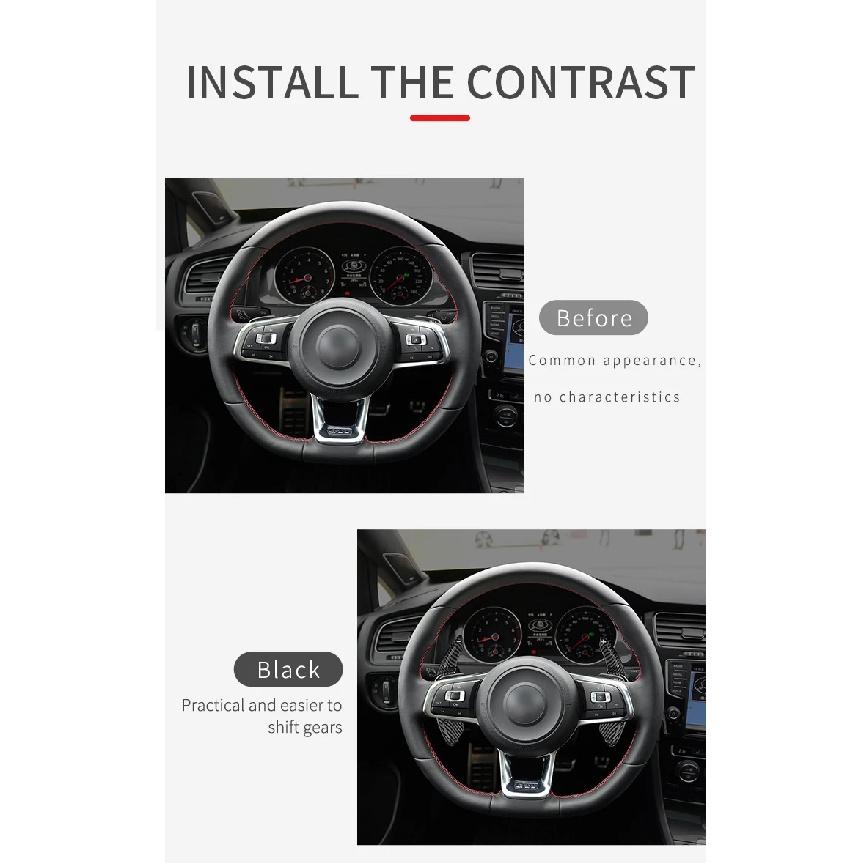 Carbon Fiber Steering Wheel Paddle Shift For Volkswagen VW Golf MK7 MK7.5 R GTI GTD Polo 6R GTI Scirocco 2015-2020