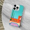 D-David Art H-Hockney Phone Case For iPhone 13,15,14,16,12,11,Mini,MAXXS,Pro,SE, White Matte Shockproof Cover