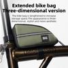 Велосумки Rockbros Для складного велосипеда Brompton 0,8 л Удлиненный дизайн Велосумка Треугольные сумки Сумка для уличных инструментов