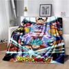 Japanese portable Dragon Cartoon Ball flannelette lightweight thin sheet sofa cover family office casual warm throw blanket.