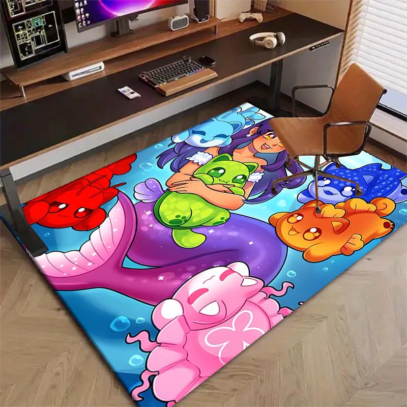 1pc Anime A-AphmauS Design Printed Area Rug Carpet for Bedroom Living Room Home Decor Rugs Mat Non Slip Mat Rug for Bedside