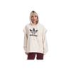 adidas Толстовка с капюшоном Originals с логотипом и буквами-трилистниками, бежевая, с завязками, женская, IC5592