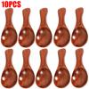10/1PCS Mini Wooden Spoon Short Handle Kitchen Wood Spoons Spice Condiment Sugar Coffee Honey Scoops Home Kitchen Accessories4