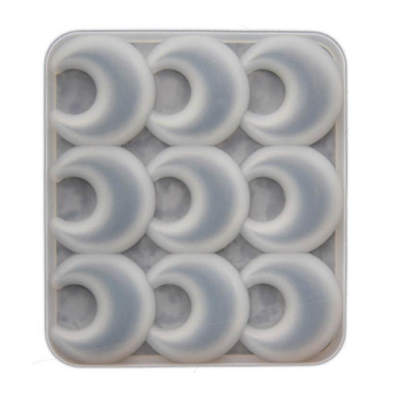 Силиконовая форма для кулона «Луна и полумесяц» Уникальные формы для изготовления ювелирных изделий из хрустальной смолы для энтузиастов