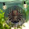 Modern Art Spider Design Metal Wind Spinner Outdoor Patio Decor Hanging Garden Wind Chime with Soothing Sounds for Garden Balcony Party