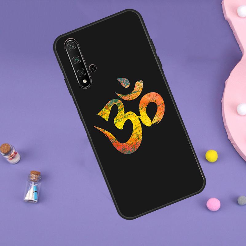 Aum Om Yoga Symbol Fitness Gym Case For Huawei Nova Y70 Y60 Y61 Y90 Y91 5T 9 10 SE 3i 8i 11i 11 Pro P20 P40 P30 Lite Cover