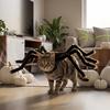 Cute Dress Up Halloween Spider Pet Costume for Small Dogs Cats Adjustable Straps Cat Cosplay Outfit Spooky Holiday Party Dress