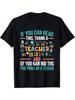 Graphic T-Shirt To Honor Teachers - If You Can Read This, Thank a Teacher - Crew Neck Design - Casual Short Sleeve for B