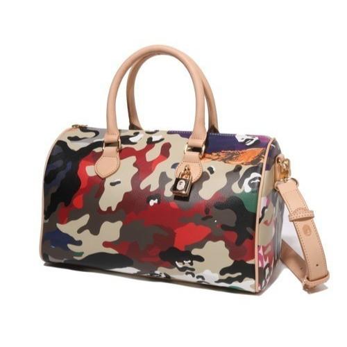 BATHING APE Женская гибридная камуфляжная средняя дорожная сумка Multi 1M