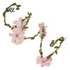 Artificial Flower Cuff Fairy Floral Arm Wrap, Woodland Elf Bracelet, Forest Nature Fabric Accessory Costume Accessories for Women, Halloween Cosplay,