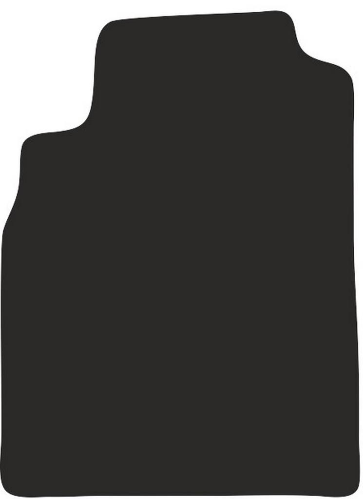 Rubberized Driver Floor Mat For Nissan Almera N16 Hatchback 2000-2006, Polyamide