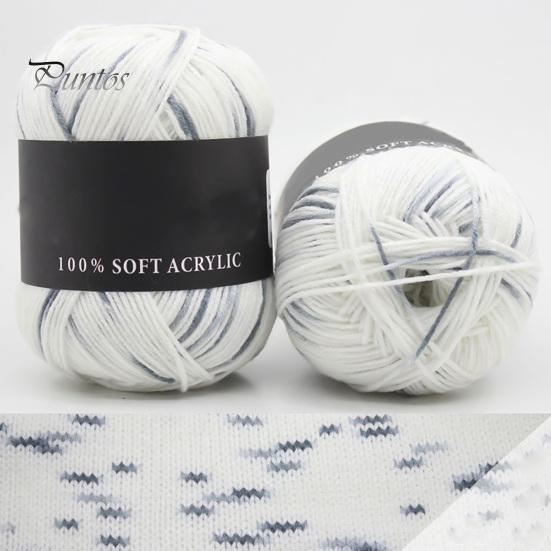 Шерстяная пряжа тройных брендов, мягкая молочно-хлопковая однотонная вязальная пряжа для свитера