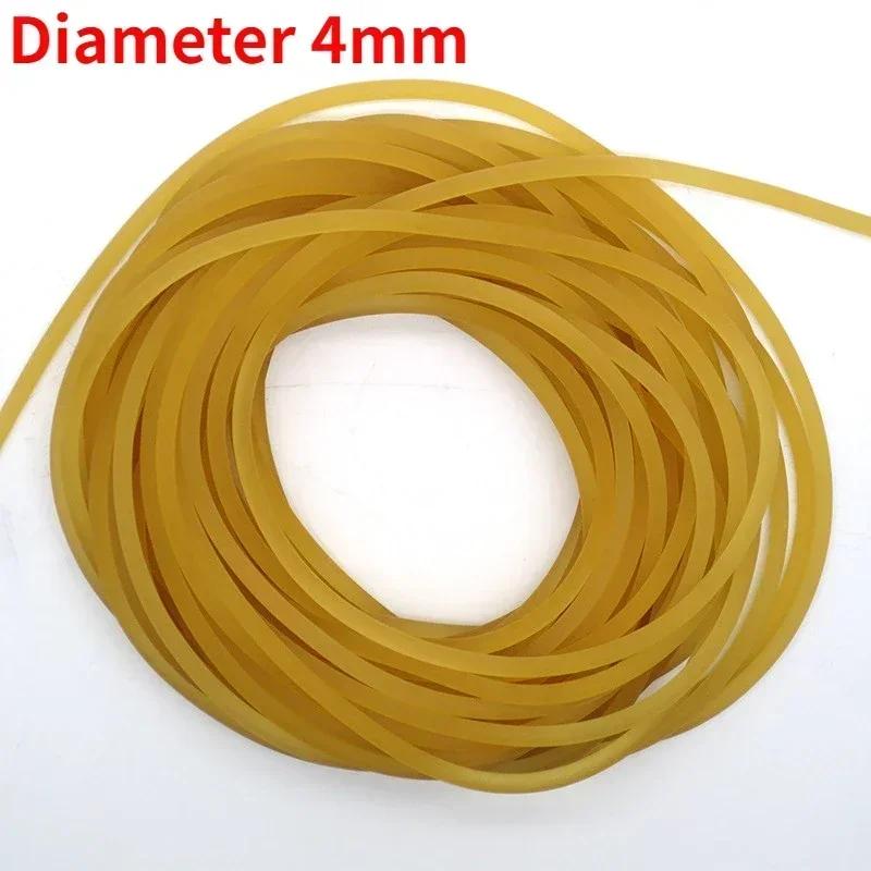 Диаметр 2/3/4/5 мм, прочная эластичная резиновая леска, резиновая леска для ловли рыбы, традиционная круглая эластичная леска, связанная веревкой