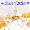 1 Набор Баннер для Выпускного Вечеринки Выпуск 2025 Года Баннер на Выпускную Тему Подвесной Баннер Реквизит для Фото Декор Стены Принадлежности для Выпускного Вечера