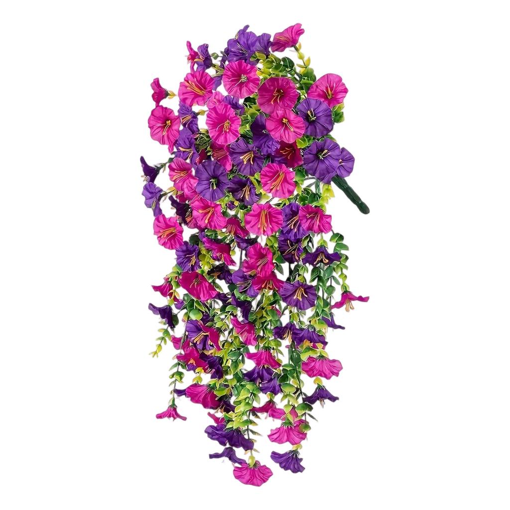 Artificial Hanging Flowers Vine Lifelike Silk Flowers For Outdoor Garden Patio Wall Decorations Realistic Faux Flowers Garland