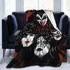 KISS Rock Band 3d одеяло с принтом, фланелевое одеяло, супер мягкое флисовое одеяло, теплое одеяло для спальни, дивана, дивана, подарки