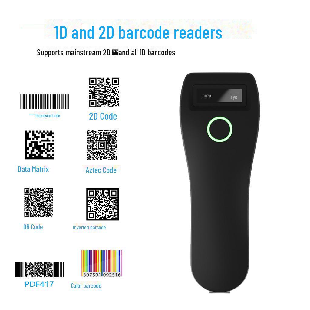 Компактный беспроводной Bluetooth-сканер 2D-штрихкодов от Yuanzhong Shentong Tiantian Yunda