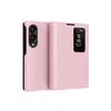 Luxury Leather Wallet Card Slot Smart View Case for Samsung Galaxy Z Fold 8 Fold8 Wide Flip-Free Answering Wake Up Flip Cover