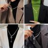 Zircon Necklace Micro Setting Collar Decoration Men Women Jewelry Gift  Party
