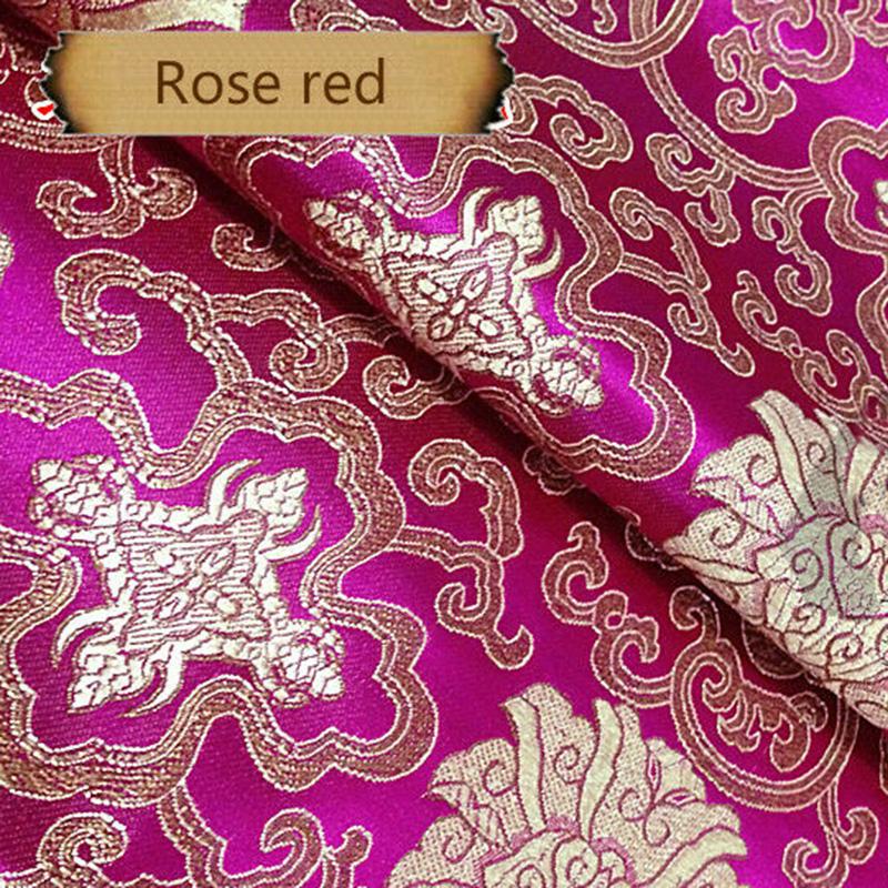 50*90 см винтажная китайская парча жаккардовая ткань атласная ткань для шитья кимоно чонсам своими руками