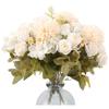 4 Packs Fake Roses Artificial Hydrangeas Artificial Silk Daisies Bouquets Fake Flowers for Kitchen Garden Table Centerpieces Home Wedding Decor