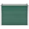 VidaXL Raised Bed Galvanized Steel 100x40x77 Cm Green Planter Flower Pot 44853