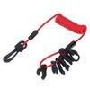 Boat Engine Switch Lanyard Safety Tether Emergency Stop Spring Wire PU for Replacement