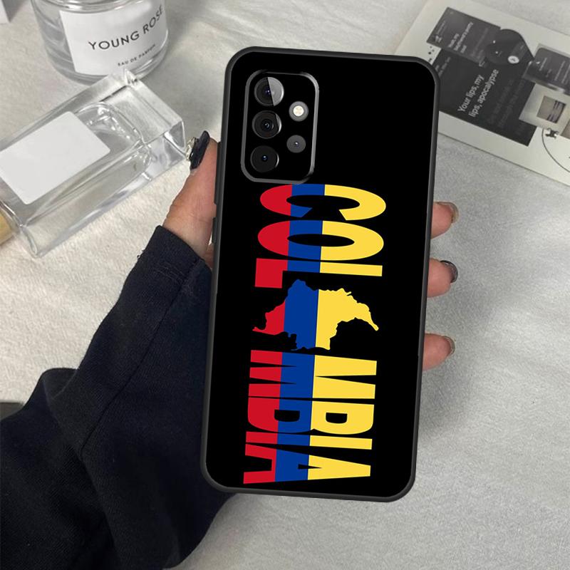 Чехол с флагом Колумбии для Samsung Galaxy A54 A34 A14 A36 A56 A06 A13 A53 A32 A12 A22 A52 A35 A17 A16 A55 A15