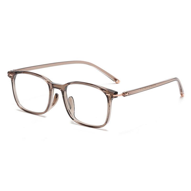 Ultra-Light Durable TR1349 Eyeglass Frame for Myopia Business Anti-Blue Light Student Natural Look Square Frame Eyeglasses