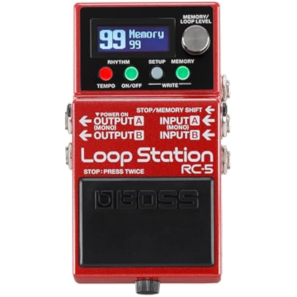 BOSS Boss Loop Station Looper RC-5 Compact Stereo Compatible Up to 13 Hours Recording Effector Gu...