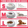Cozy Cat Bed Shell-Shaped Semi-Enclosed Sleeping Nest, Warm Soft Plush Pet Mattress Pad for Cats, Small Dogs and Kittens