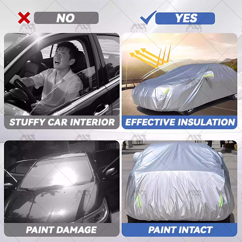 Full Coverage Outdoor Sunproof Sunshade Anti-ultraviolet Waterproof Folding Car Cover for Land Rover Defender Accessories