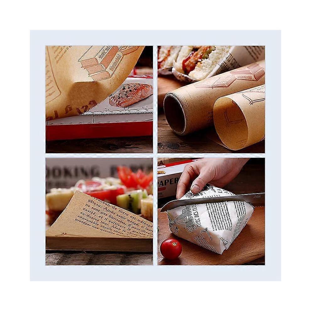 (Brown)High Temperature Resistant Baking Blotting Paper Parchment Paper Roll For Cooking