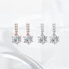 Japanese and Korean Version Full Diamond Tassel Earrings for Women's Anti-allergic Earrings