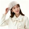 Small fresh three-dimensional bow wool beret~ autumn and winter women's high-end felt top hat