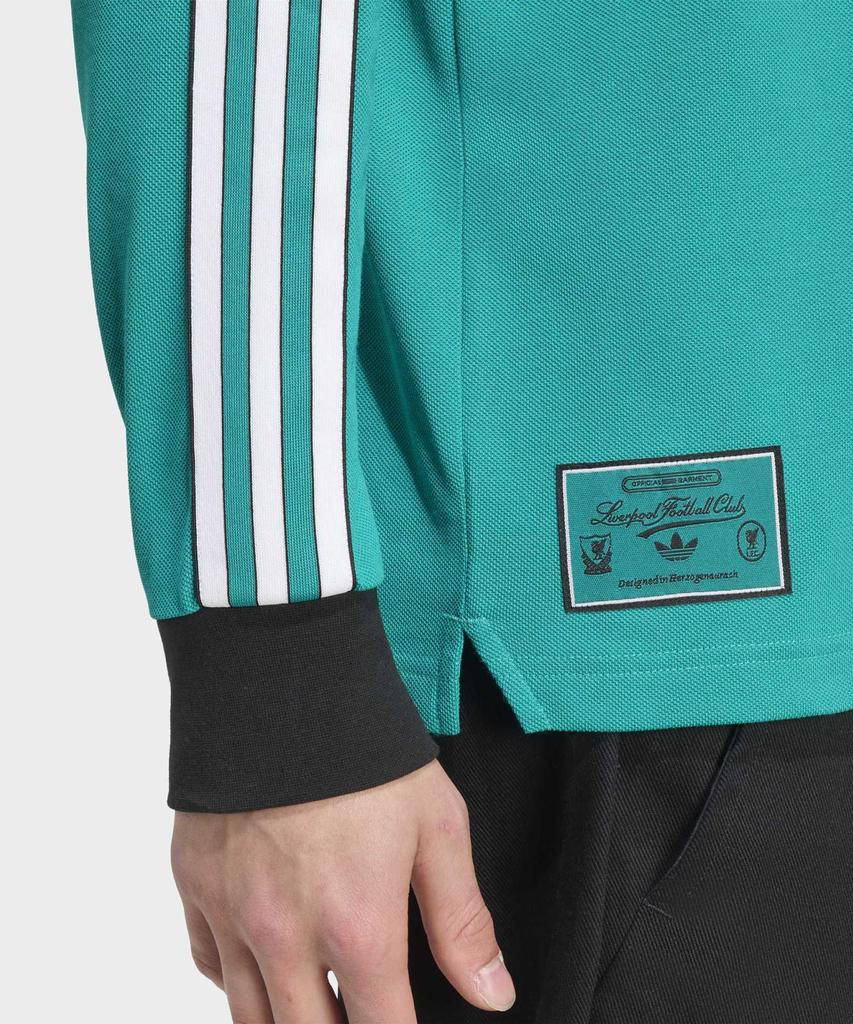 adidas Мужская футболка-поло с длинным рукавом Liverpool FC Terrace Icon - Мятный / Jw5471