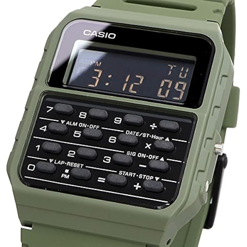 Casio Наручные часы с функцией калькулятора Caliculator watch CA-53WF-3B Зеленые с оригинальной коробкой O...