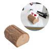 20Pcs Wood Table Number Holders Stand Wood Name Card Holders Wood Name Cards Food Label Memos Photo Holders for Wedding
