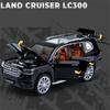 Новый 1:24 Toyota LAND CRUISER LC300 Prado SUV Модель автомобиля из литого металла Игрушечные внедорожники Модель автомобиля Моделирование Детский подарок