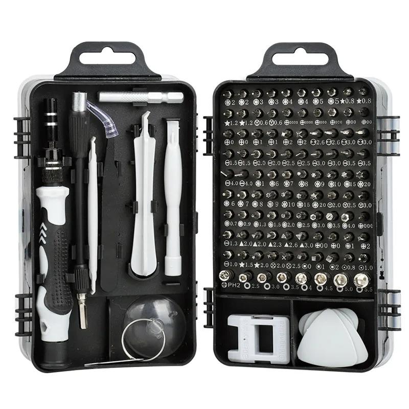 Precision Screwdriver Set 115 in 1 Electronic Repair Hand Tools Micro Magnetic Drill Bits for PC Mac DIY Game Console