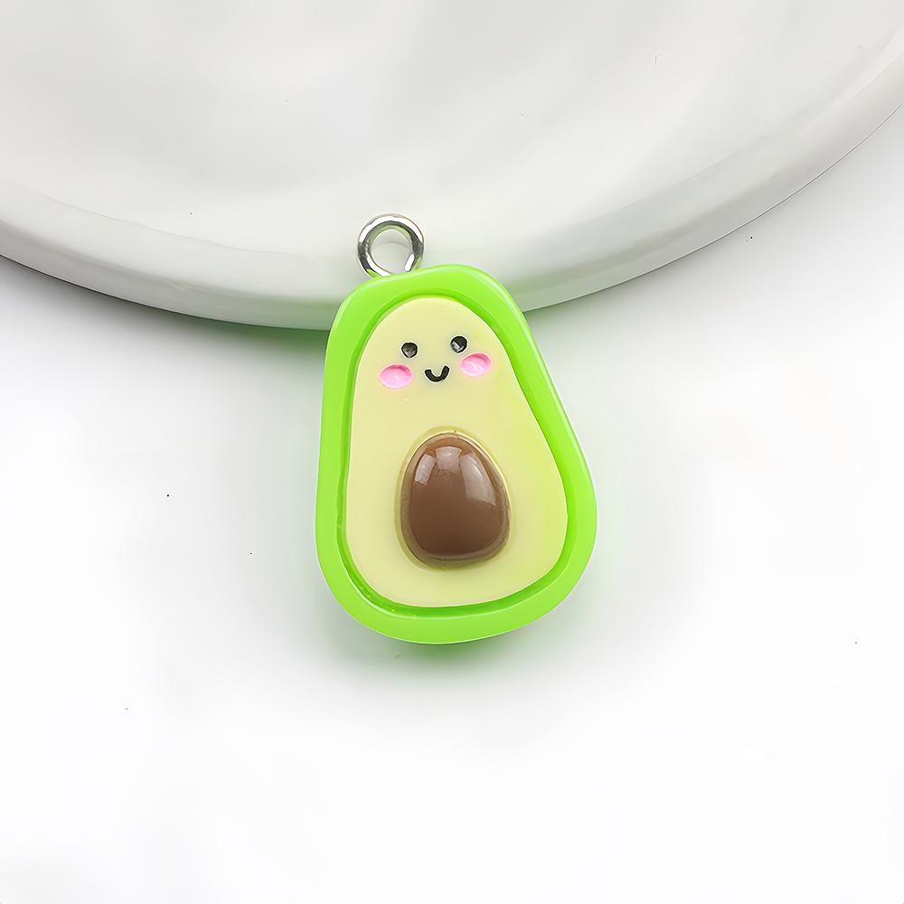 10Pcs Flower Resin Charms Avocado Cactus Mushroom for DIY Earring Bracelets Necklace Keychain Pendant Jewelry Making Findings